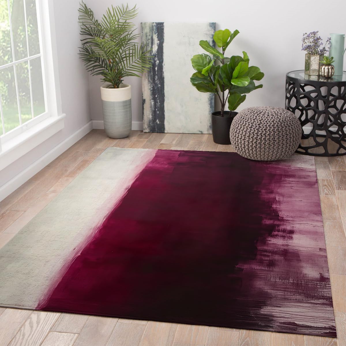 Tapis anti-tache lavable pour salle à manger 140x200cm antidérapant