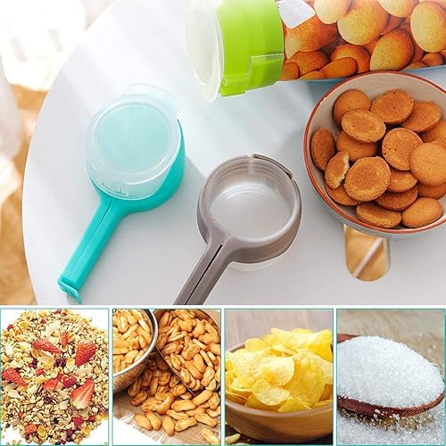 Miniatura 5 de Clips de sellado de almacenamiento de alimentos clips para bolsas con canalones clips de bolsas de chips de cocina clips de sellador de tapa de