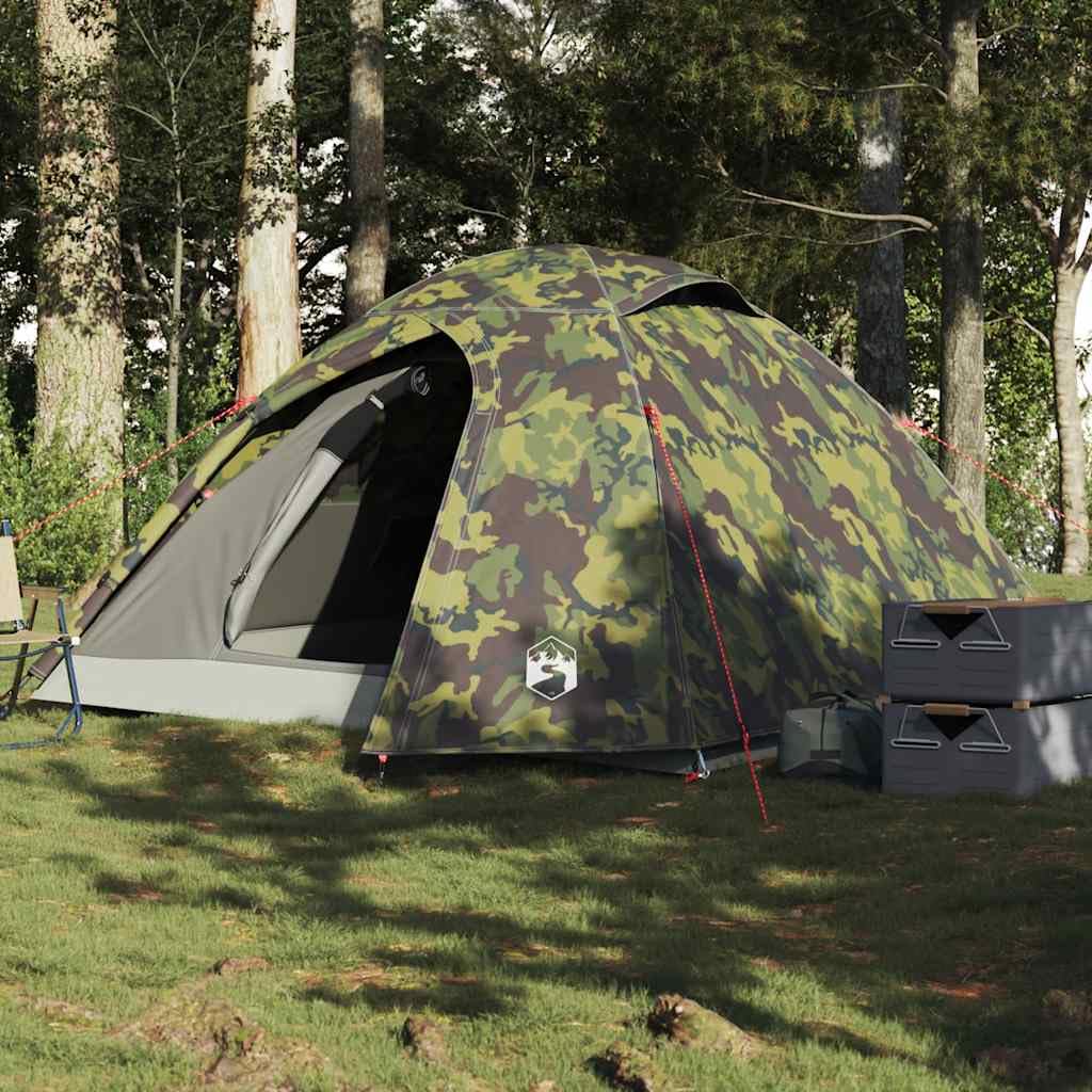 Genérico Tienda de campaña iglú para 4 Personas Impermeable Camuflaje,Deportes,Actividades al Aire Libre,Camping y Senderismo,Tiendas de campaña-4009620