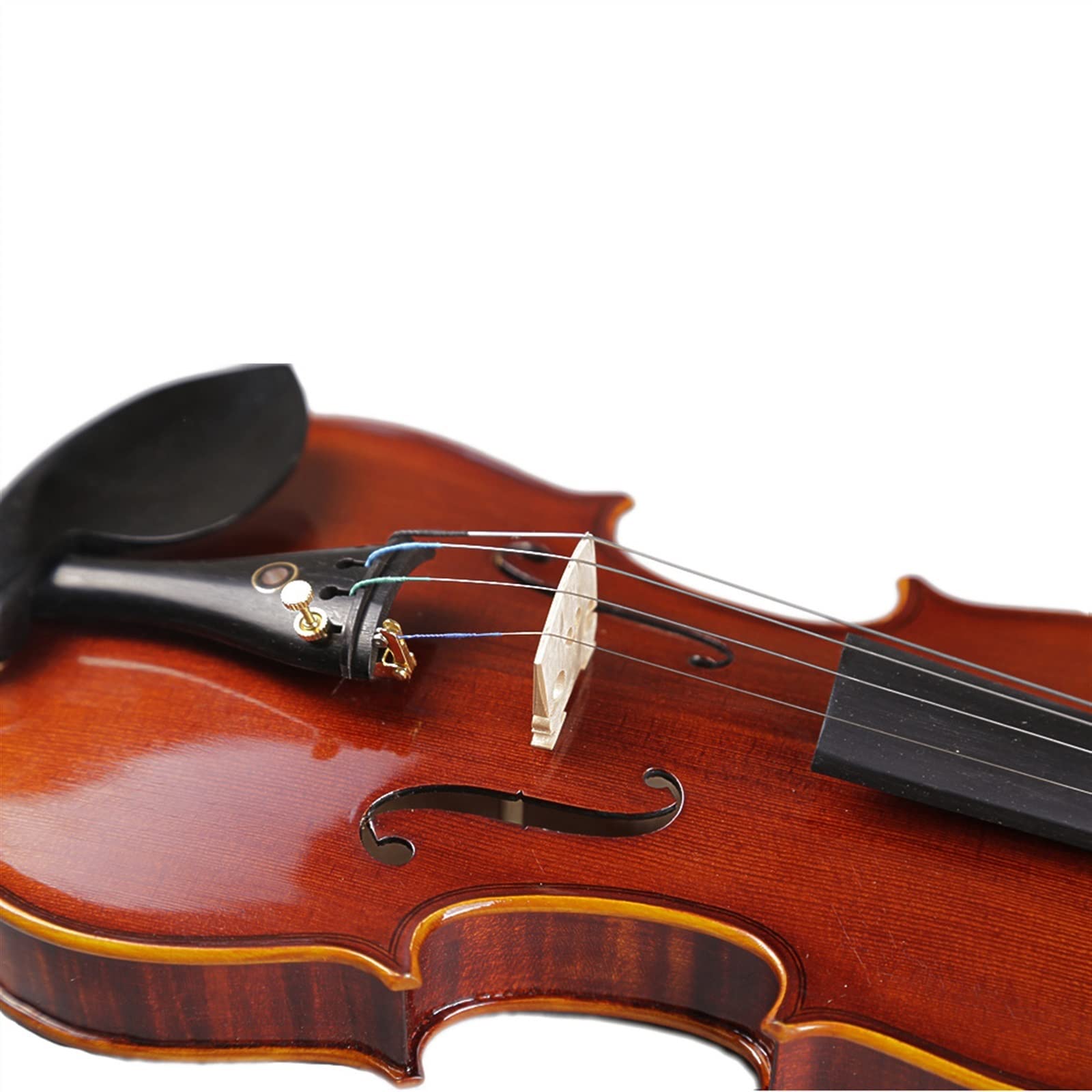 Modello Strumento A Violino 4/4 A Piastra Singola Fatto A Mano con Accessori in Ebano Arco E Scatola Violini per Studenti