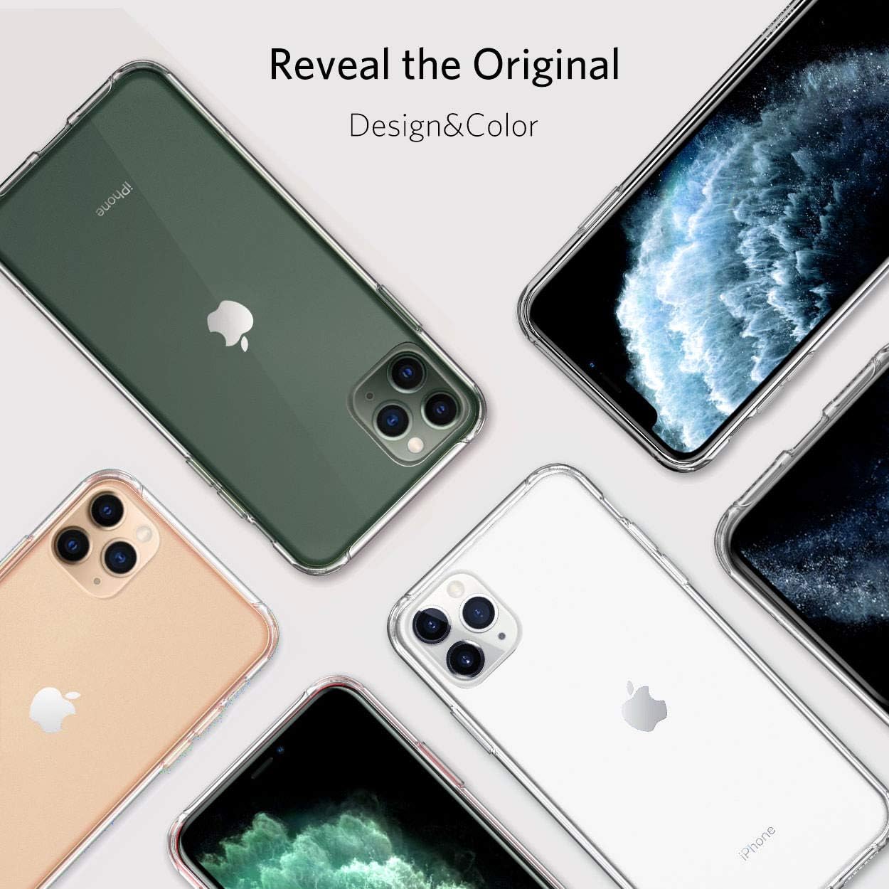 Penom Compatible with iPhone 11 Pro Max Case, Clear iPhone 11 Pro Max Cases for 6.5 Inch