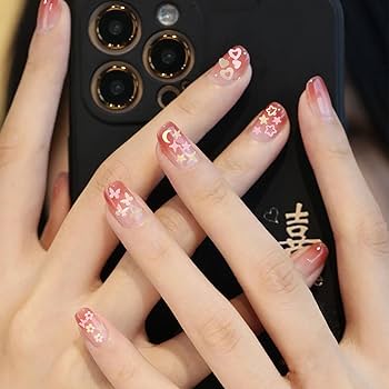 Amazon.co.jp: ネイル ホログラム 2ケース 蝶 ハート 花 星 月 ネイル