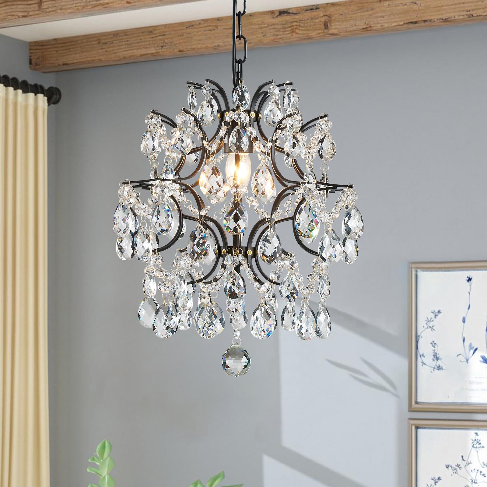 PATIKIL Pendentifs De Lustre En Cristal En Forme De Gouttes, Lot De 5