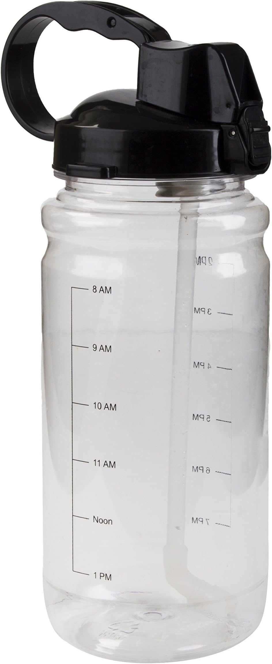 45 oz Hydration Water Bottle With a Straw and Daily Water Tracker - Time Marked to Ensure You Drink 90 Ounces of Water a Day. 90 Ounces is recommended for Pregnant and Nursing Women.