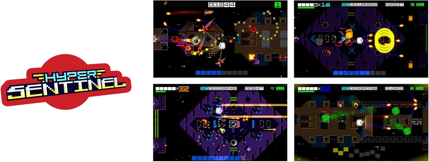 Premium Carry Case & Hyper Sentinel Bundle for Nintendo Switch 2&1, Protective hard shell, Soft lining, Accessory storage, Game Cartridge storage, Nintendo Switch 2 & 1 Compatible