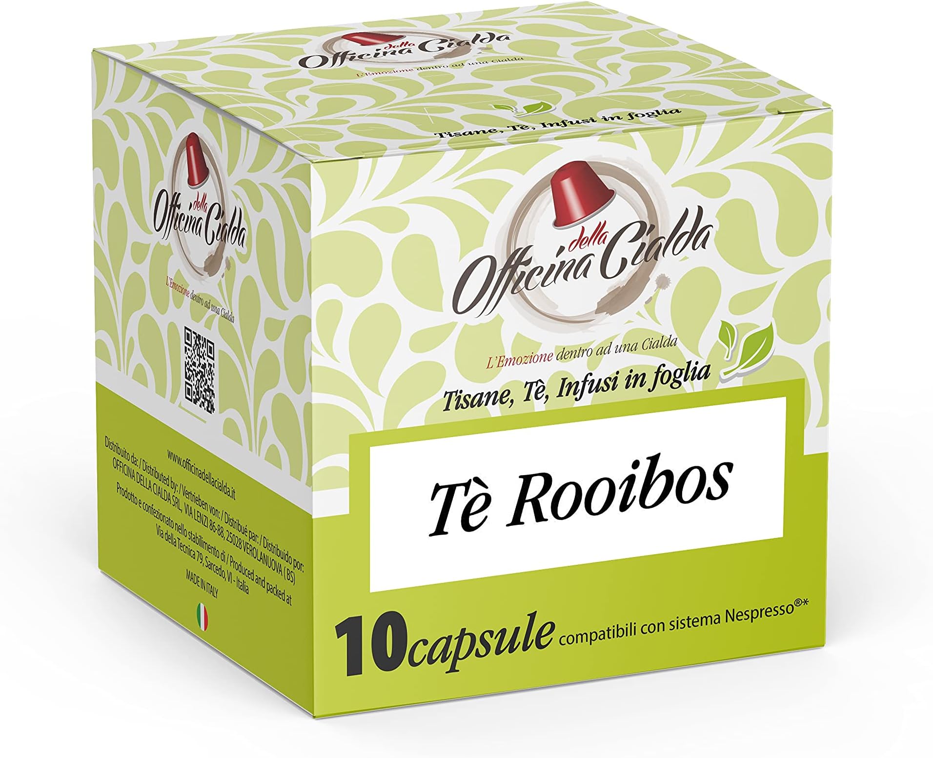100 Capsules Rooibos Tea Compatible Nespresso, 100 Capsules Compatible with Nespresso Coffee Machine, Nespresso kit 100 Compatible Capsules, Rooibos Tea Capsules Compatible with nespresso Machines