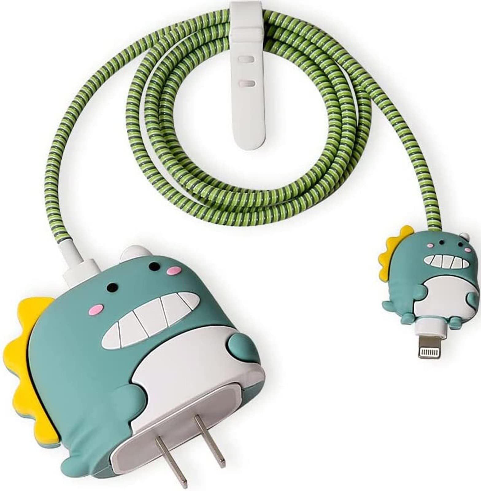 Khazna Cute Cartoon Series Fast Charger Protector 3D, 1.4M USB-C Cable, 18W/20W for iPhone 11-14 Pro Max, Charging Cable Accessory