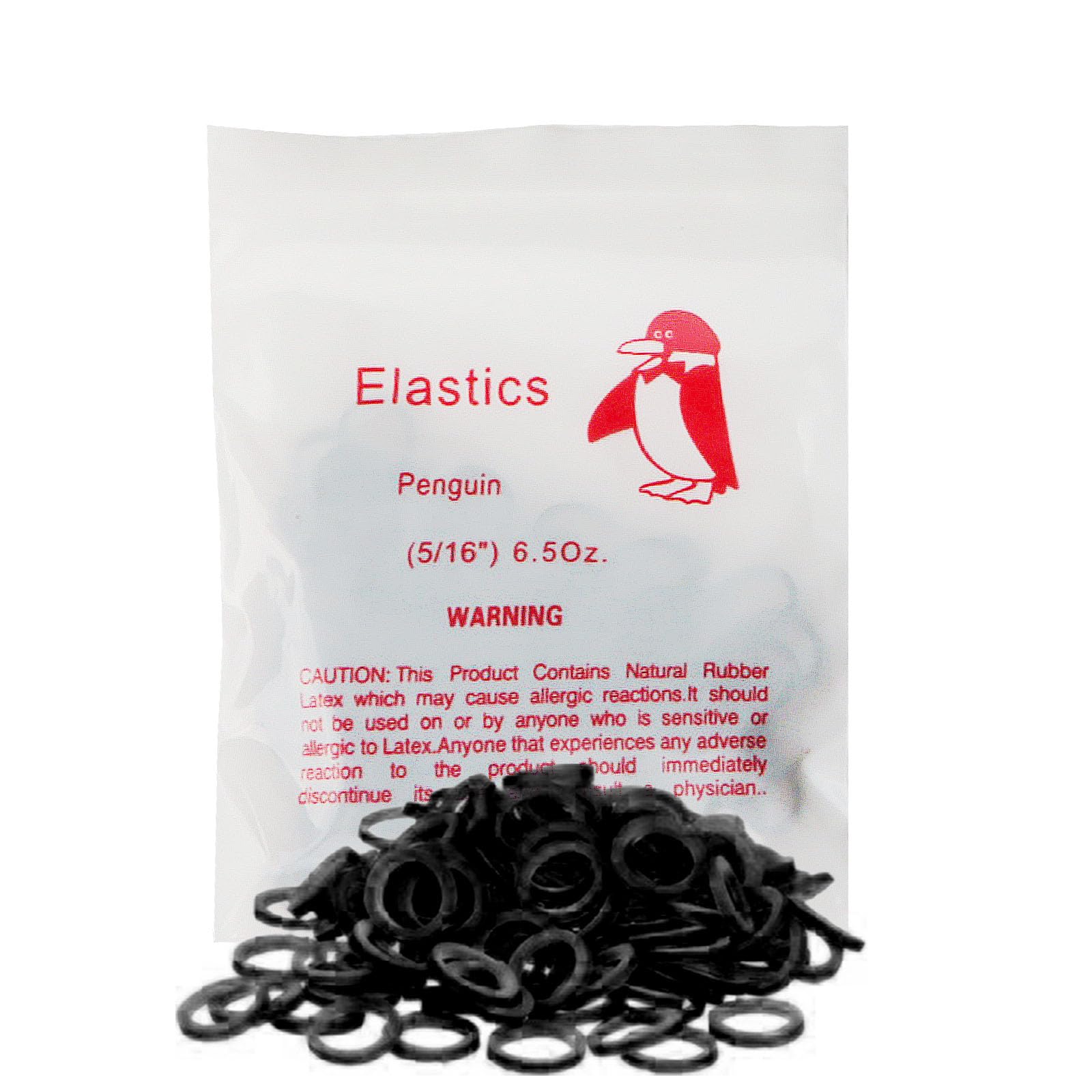 LA MIERE Non latex 100P Black Orthodontic Elastics Dental Rubber Bands Intraoral Black Elastic Bands (Heavy, 6.5 Oz, 5/16" (8mm))
