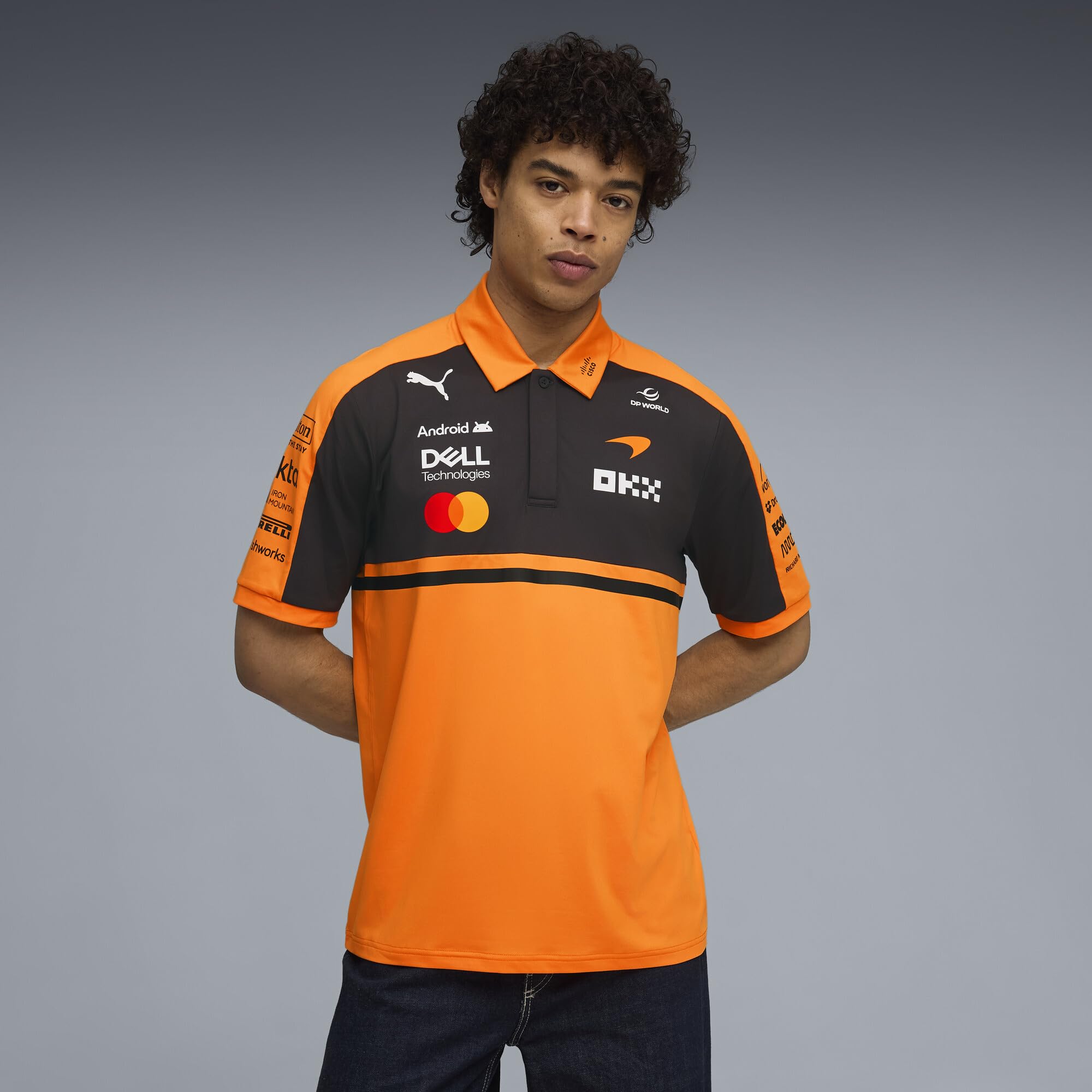 PUMA McLaren F1 2026 Polo Team Uomo - Arancione