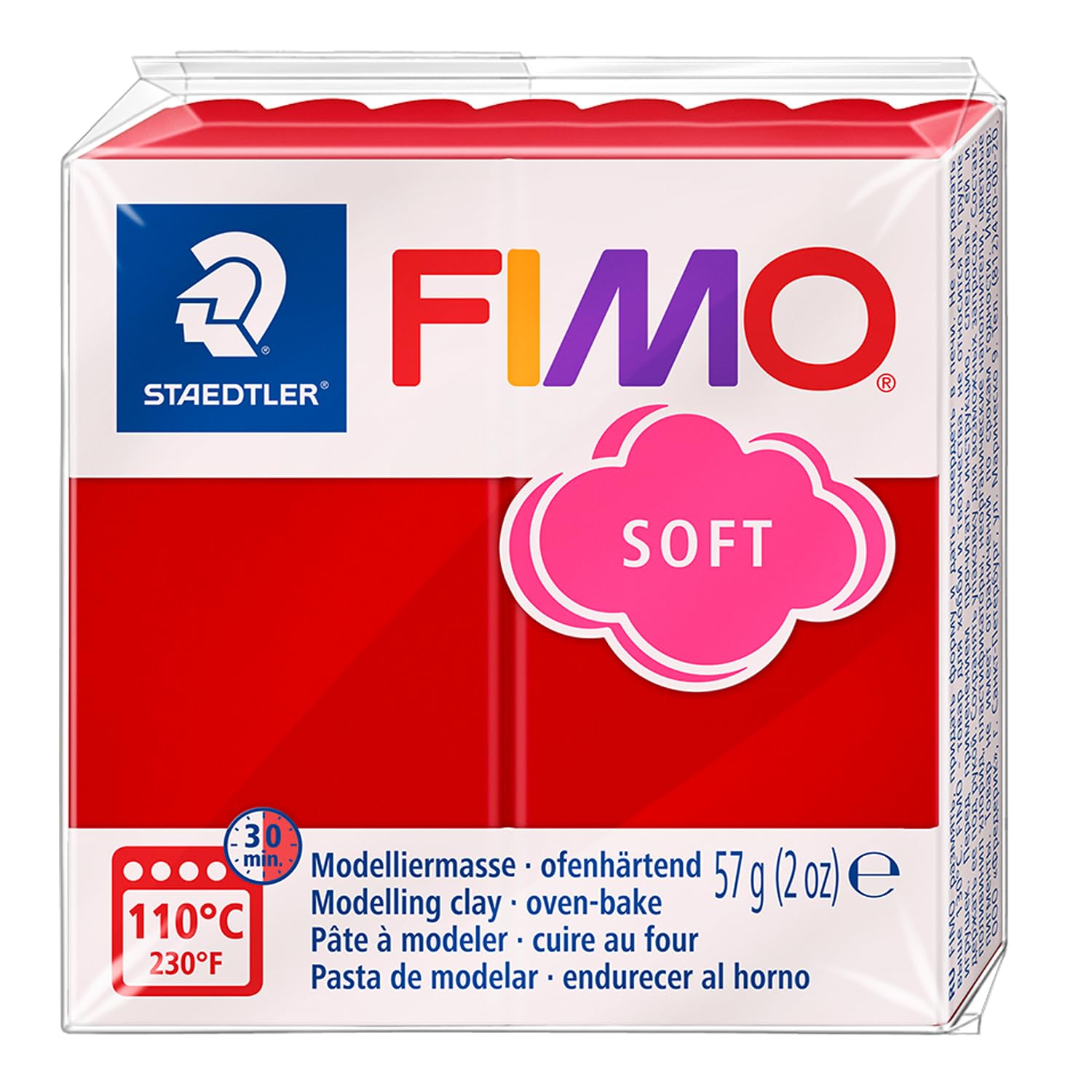 Fimo - Pasta modellabile polimerica morbida da forno, 10 x 57 g, Essentials confezione da 10