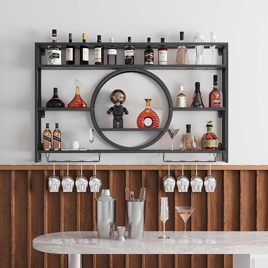 ワインラック 壁掛け式 ワインホルダー 酒ラック 壁掛け ディスプレイスタンド Amazon｜壁掛けワインラック 酒棚 Led 酒ボトルの表示棚 ワイン