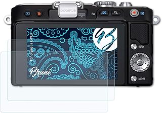 Bruni Screen Protector compatible with Olympus E-PL3 Protector Film, crystal clear Protective Film (2X)