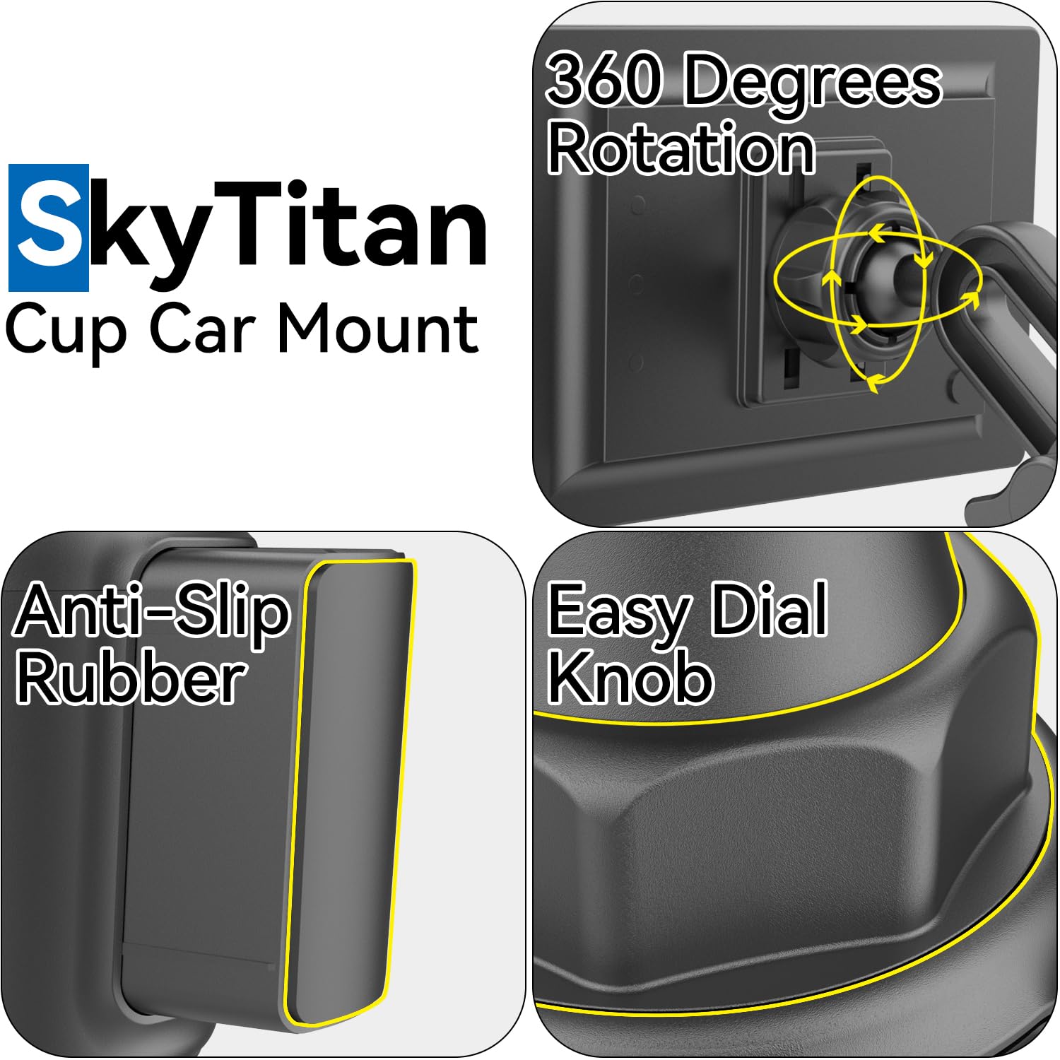 Soporte de coche ajustable para pantalla de monitor portátil