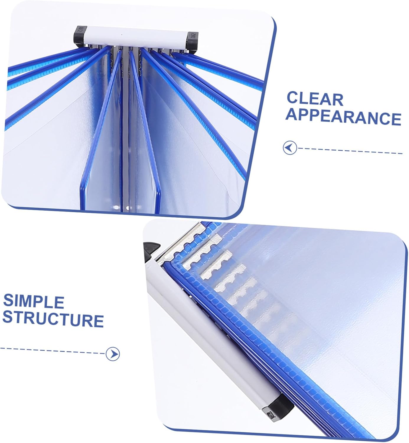 NUOLUX 壁掛けファイルホルダー 対応 書類ラック ファイル収納オーガナイザー 吊り下げ式 ドキュメントディスプレイ パンフレッ