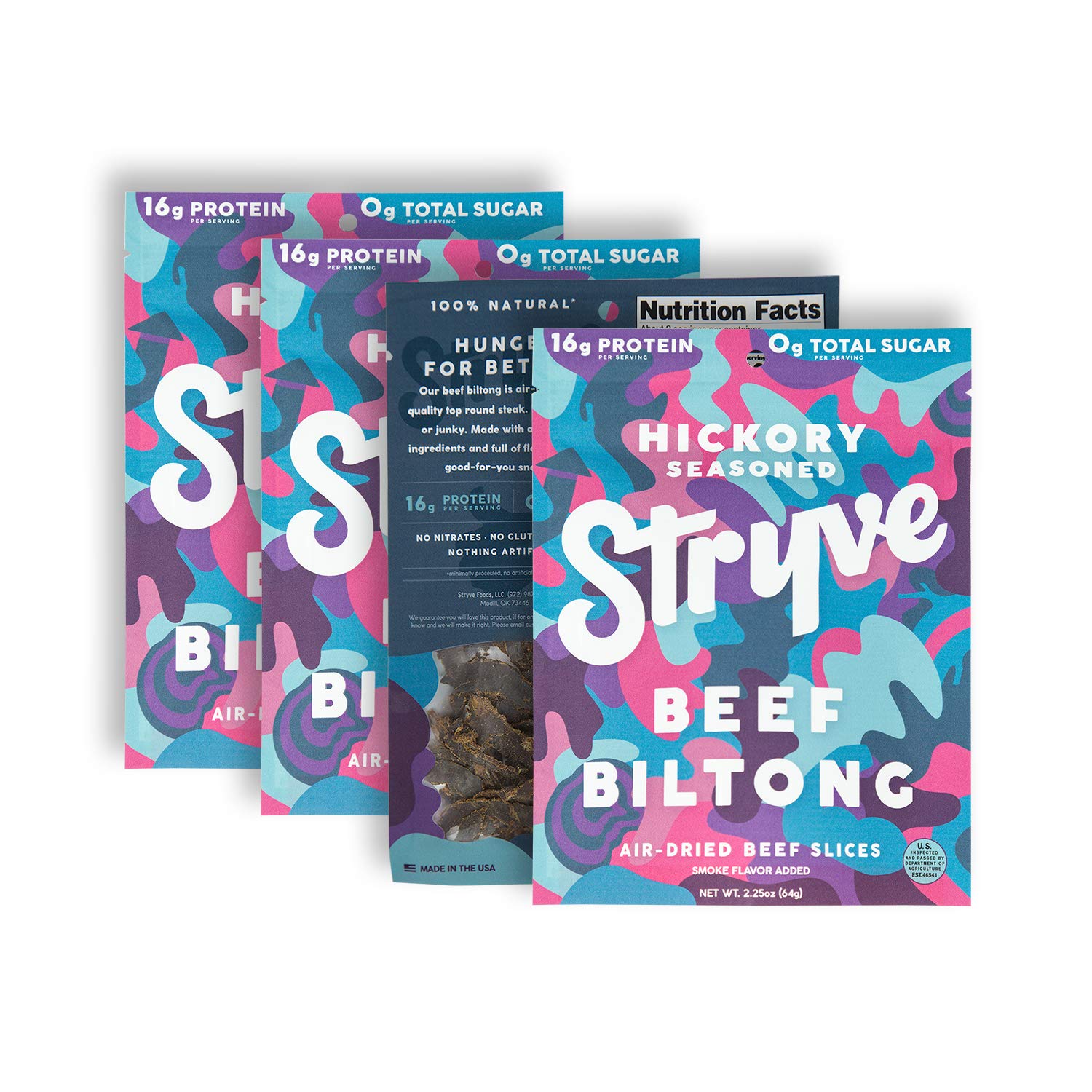 Stryve Biltong, Beef Jerky without the Junky. 16g Protein