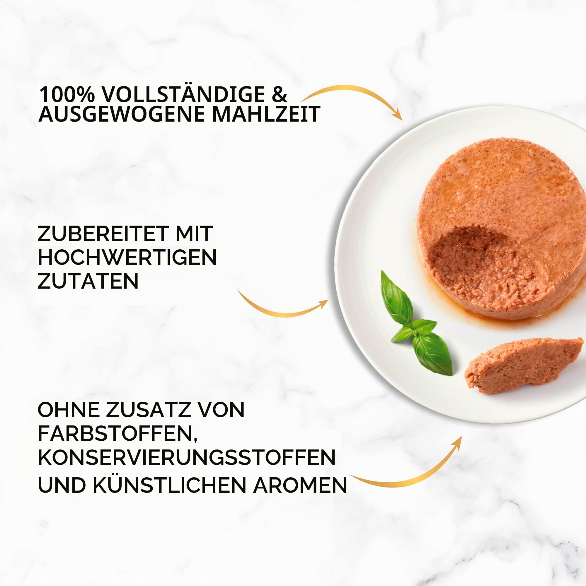 Purina Gourmet Gold-Mousse mit feuchtem Gemüse, Katze, Lamm, Ente, Trot, Kabeljau, 96 Dosen à 85 g