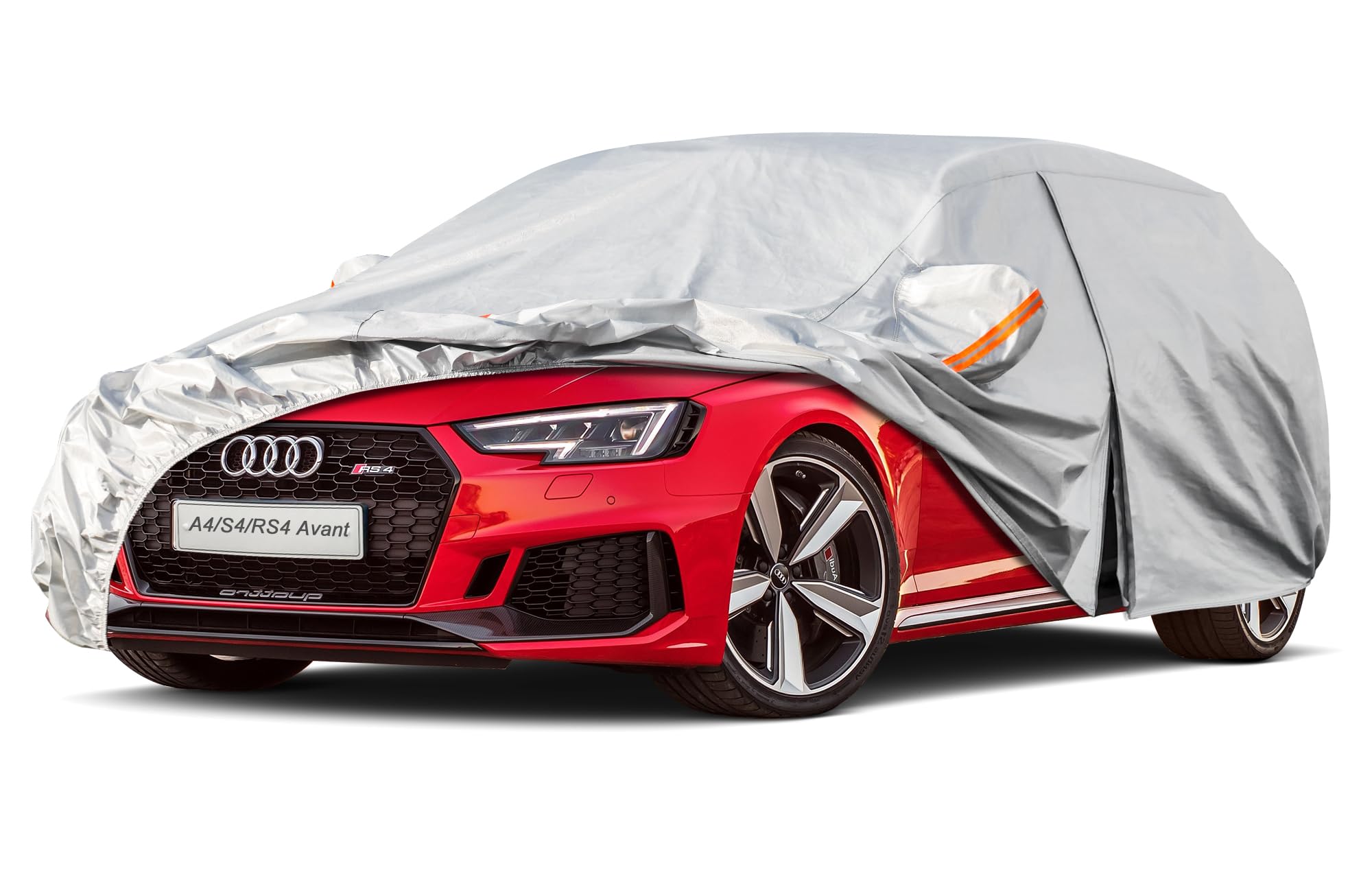 Kayme Funda Coche Exterior, Compatibles con Audi A5 (2009-2025), Cubierta para Coche Impermeable Transpirable Anti-UV Antipolvo de 6 Capas, Cubre Coche con Cremallera y Forro de Algodón. — view 39