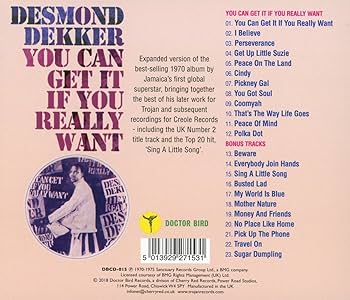 英LP Desmond Dekker You Can Get It If You Really Want TBL146 TROJAN /00260 Desmond Dekker. You Can Get It If You Really Want