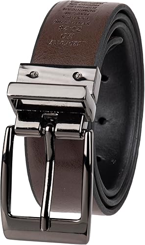 Dockers Cinturón reversible 2 en 1 para niños, versátil para la escuela, casual y ropa de vestir