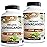 NaturaLife Labs Organic Ashwagandha 2100 mg per Serving - Root Powder & Extract - 100 Capsules - Vegan, Non-GMO, Gluten-Free (2 Pack)