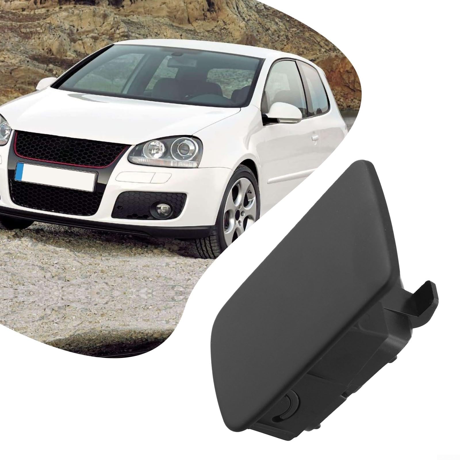 Maniglia destra per vano portaoggetti, maniglia di chiusura, interruttore 1K1857077B, ricambio OEM per Golf 5 6 e MK5 (nero)