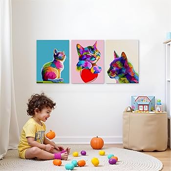 猫の水彩画 木製フレーム付き 手書き 水彩画 猫の絵 木製フレーム付き 約24cm×24cm 猫の絵No.