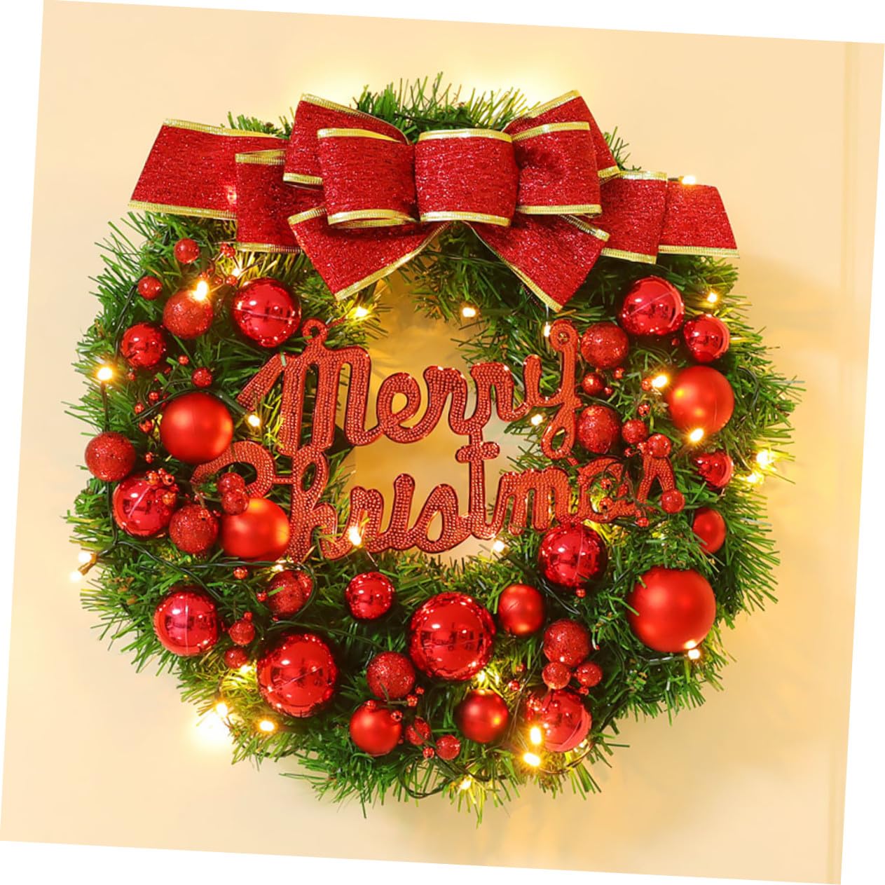 Ciieeo 2 Piezas Guirnalda Navideña DIY Marco Plástico para Manualidades Decorativas Puertas Paredes y Fiestas Hogar Navidad