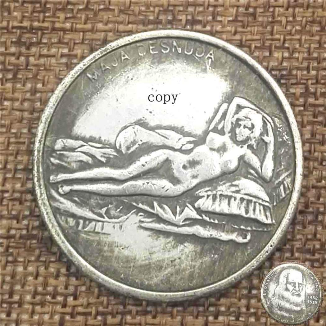 LKTingBax Italy Old Coin-Italy Da Finch Hand Carved antique coins-Lucky Commemorative Coin-Creative Funny Creative Keychain Pendant Making Life Easier