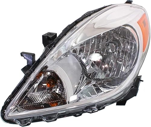 Garage-Pro Faro lateral del conductor y del pasajero para Nissan Versa 2012-2014 halógeno con bombilla(s) CAPA Sedan Reemplaza# 260103AN0B 260603AN0B