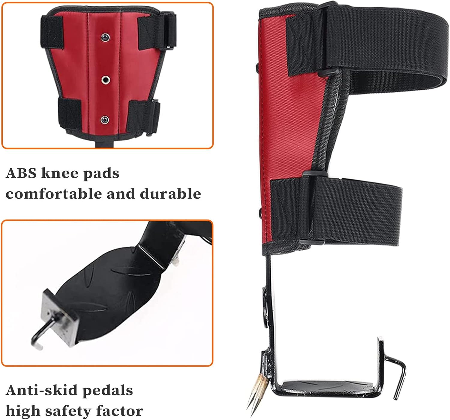 Tree Climbing Spike Set, Non-Slip Tree Climbing Shoes Spikes with Safety Belts, Tree Climbing Equipment for Hunting, Fruit Picking and Jungle Survival, Lightweight and Portable