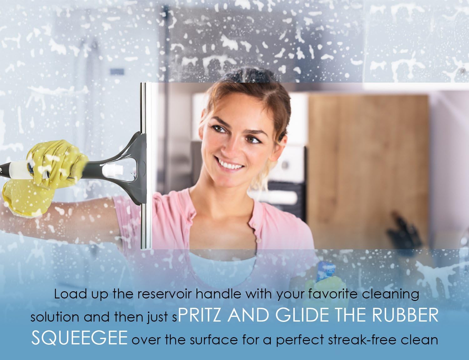 ToiletTree Products Squeegee with Built-In Pump Spray Bottle