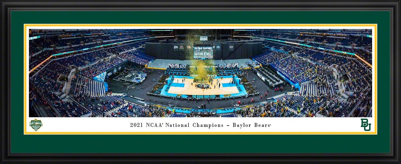 Baylor Bears - 2021 NCAA Men's Basketball National Champions - Panoramic Posters and Framed Pictures by Blakeway Panoramas