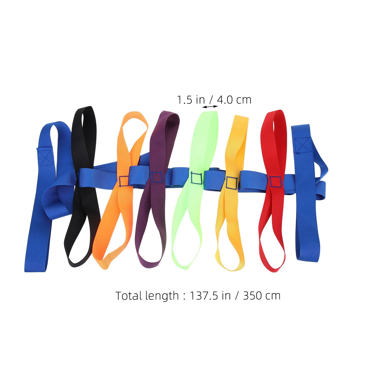 Kisangel Lot de 2 cordes de sécurité pour enfants : corde de marche avec 14 poignées - 3,5 m (11,5 pi) - dragonne anti-perte - rênes anti-fugue pour enfants d'âge préscolaire et de garderie