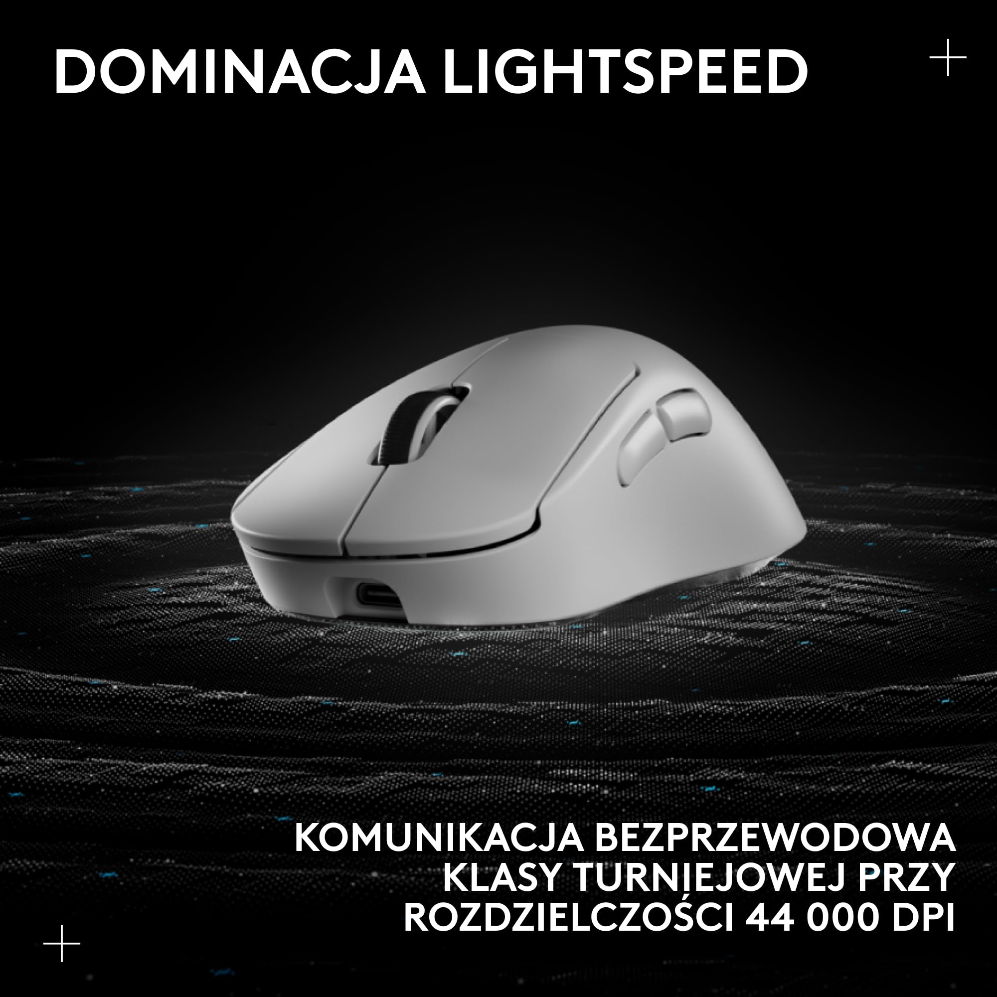 Bezprzewodowa mysz do gier Logitech G PRO X SUPERLIGHT 2 DEX LIGHTSPEED, lekka mysz klasy profesjonalnej o wadze 60 g, z 5 programowalnymi przyciskami, ładowaniem przez USB-C