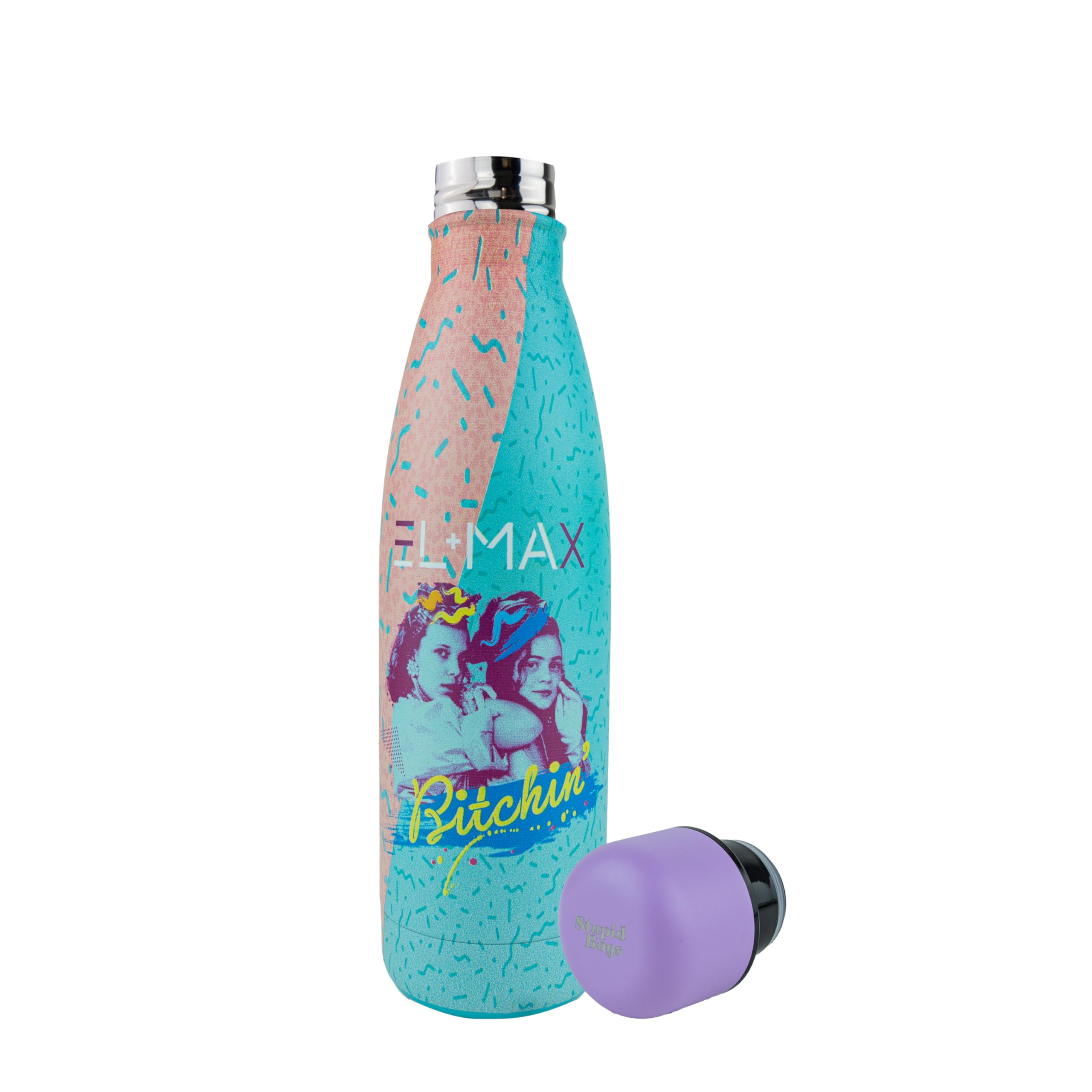 Stranger Things Unisex Kids Multicoloured/Blue Bitchin Insulated Water Bottle | Acotis