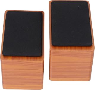 SALUTUYA PC Speakers, Fast Connection Desktop Subwoofer Stable Transmission for MP3 for Laptop(Walnut)