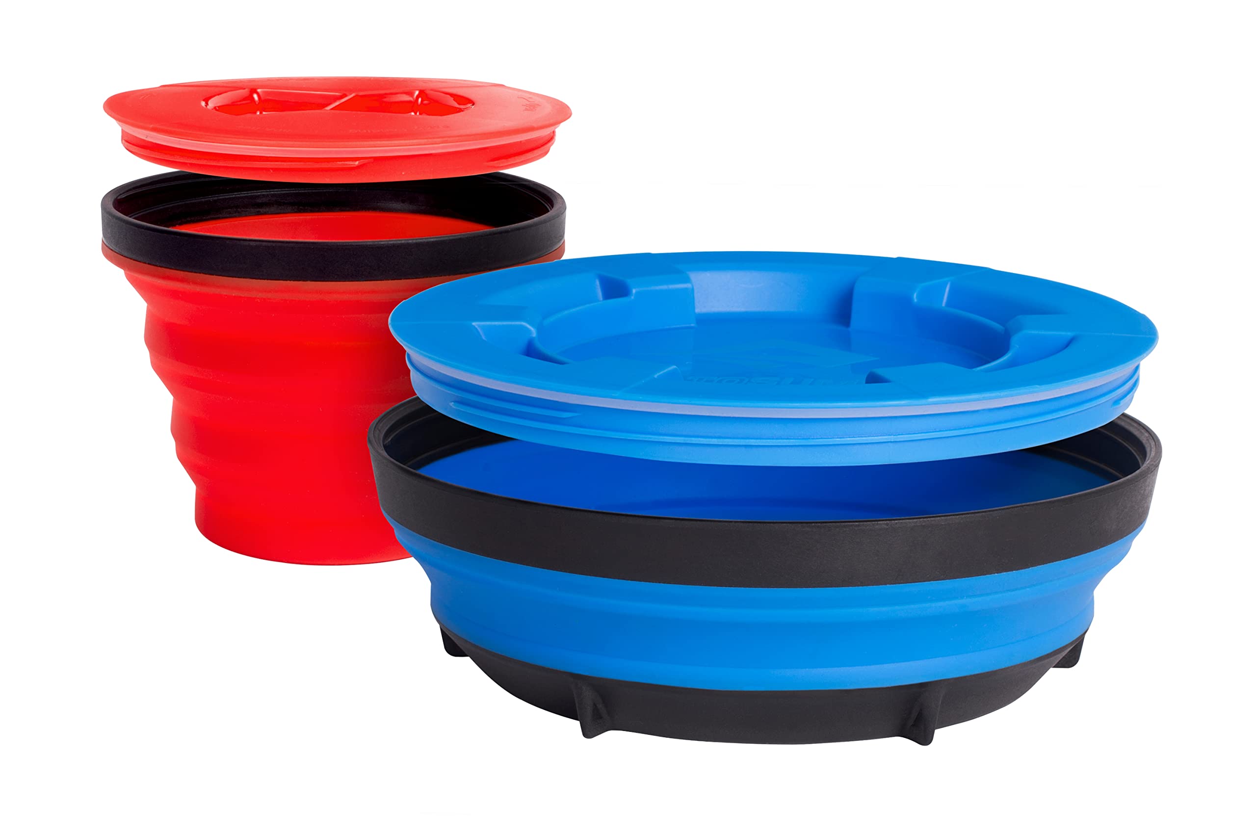 Sea to Summit X-Seal Go Set Collapsible Food Storage Camping Bowl with Airtight Lid