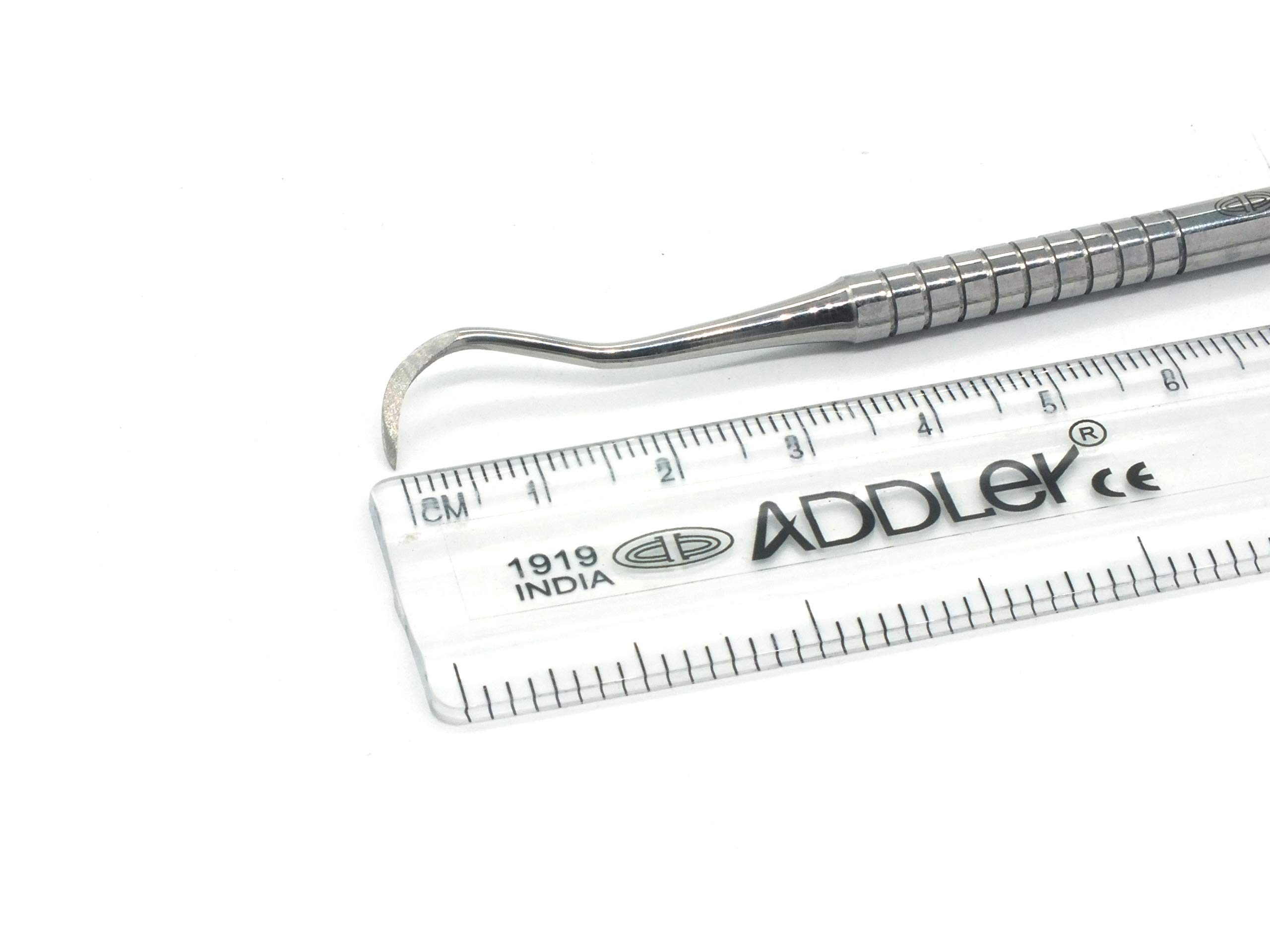 ADDLER Dental Hand Scaler Single Ended. Premium Solid 6 MM. No Rust, No Slip Handle. life Time Anti Rusting Warranty.-image-26