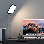 ALTSON 10in Zoom Éclairage pour Ordinateur, Plein écran LED Lumière de conférence vidéo, lumière de son de bureau avec support et porte-téléphone pour appel vidéo, Webcam, Home Office, Podcast, Réunion en ligne, Streaming en direct