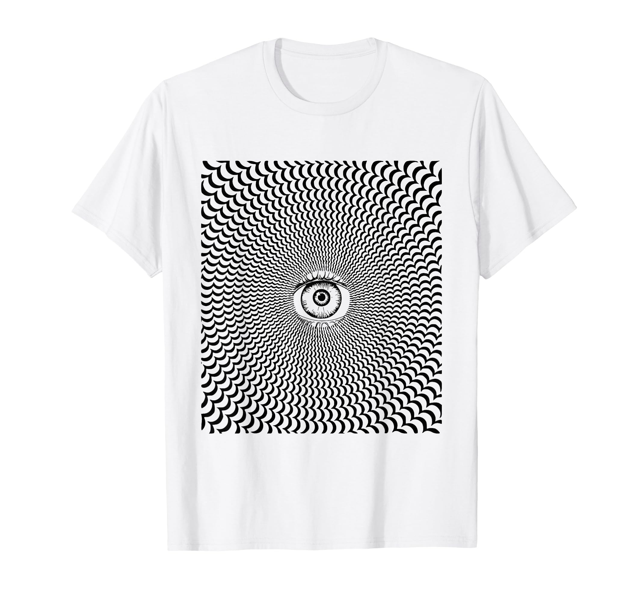 Trippy Third Eye Eyeball Illusion Dark Humor Funny Weird T-Shirt