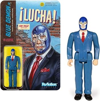 Legends of Lucha Libre Blue Demon Jr in Suit Reaction Figure