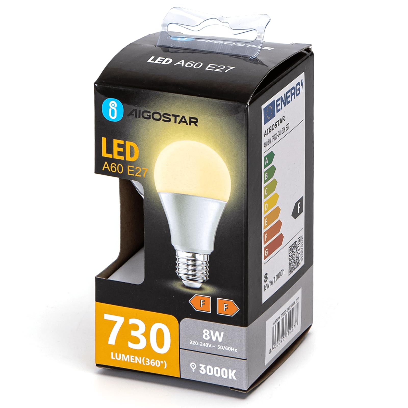 Blendend LED A60 E27 8W 3000k