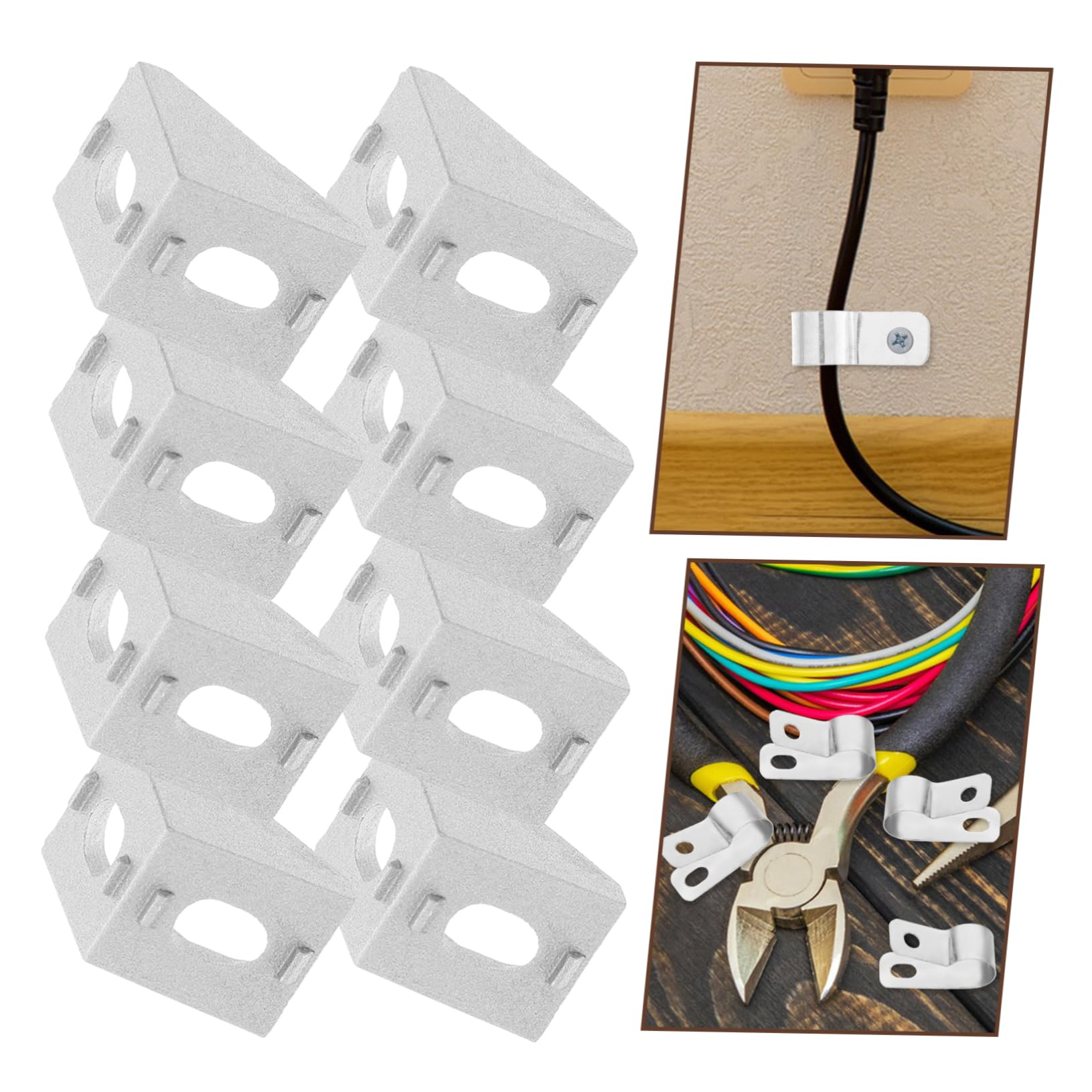 BELLIFFY Fireproof Cable Wire Clip 20pcs Rope Light Clip for Cords Easy Install/Remove