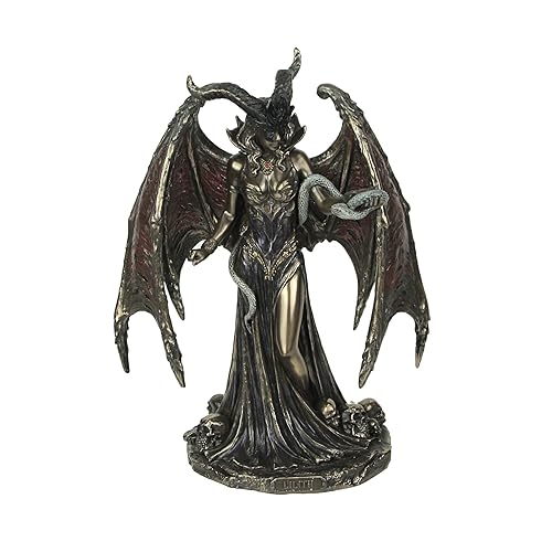 Veronese Design 9" Tall Lilith The First Woman Cold Cast Resin Antique Bronze Finish Fantasy Gift Statue