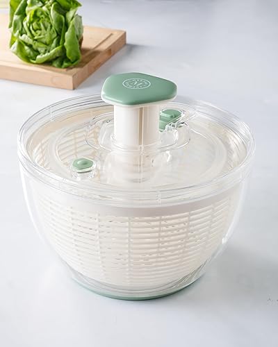 Miniatura 4 de Martha Stewart Gulfwind - Molinillo de ensalada de 6.3 cuartos de galón, wahser de frutas, cuenco para lavar frutas con colador, limpiador vegetal,