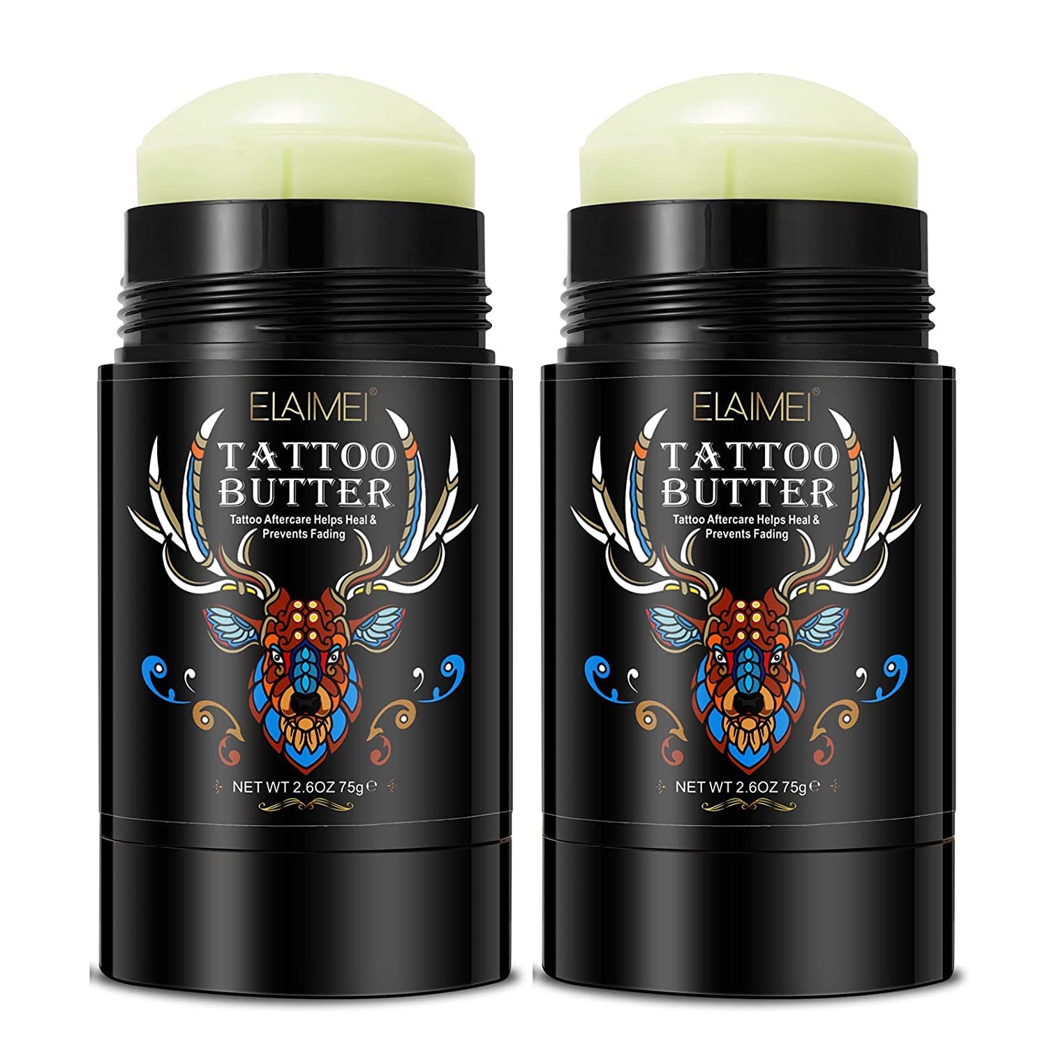 Valleylux 2x Tattoo Balm Cream, Advanced Daily Care & Aftercare Butter for Old New Moisturizer Brightener, Rejuvenates Colors, Promoting Healing, Natural Vegan 2.6 ounces