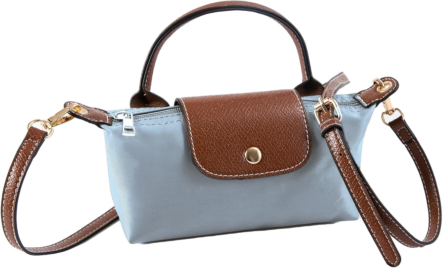 Mini Crossbody Bags for Women with Adjustable Strap Shoulder, Fashion Mini Tote Purse, Nylon Small Handbag for Ladies