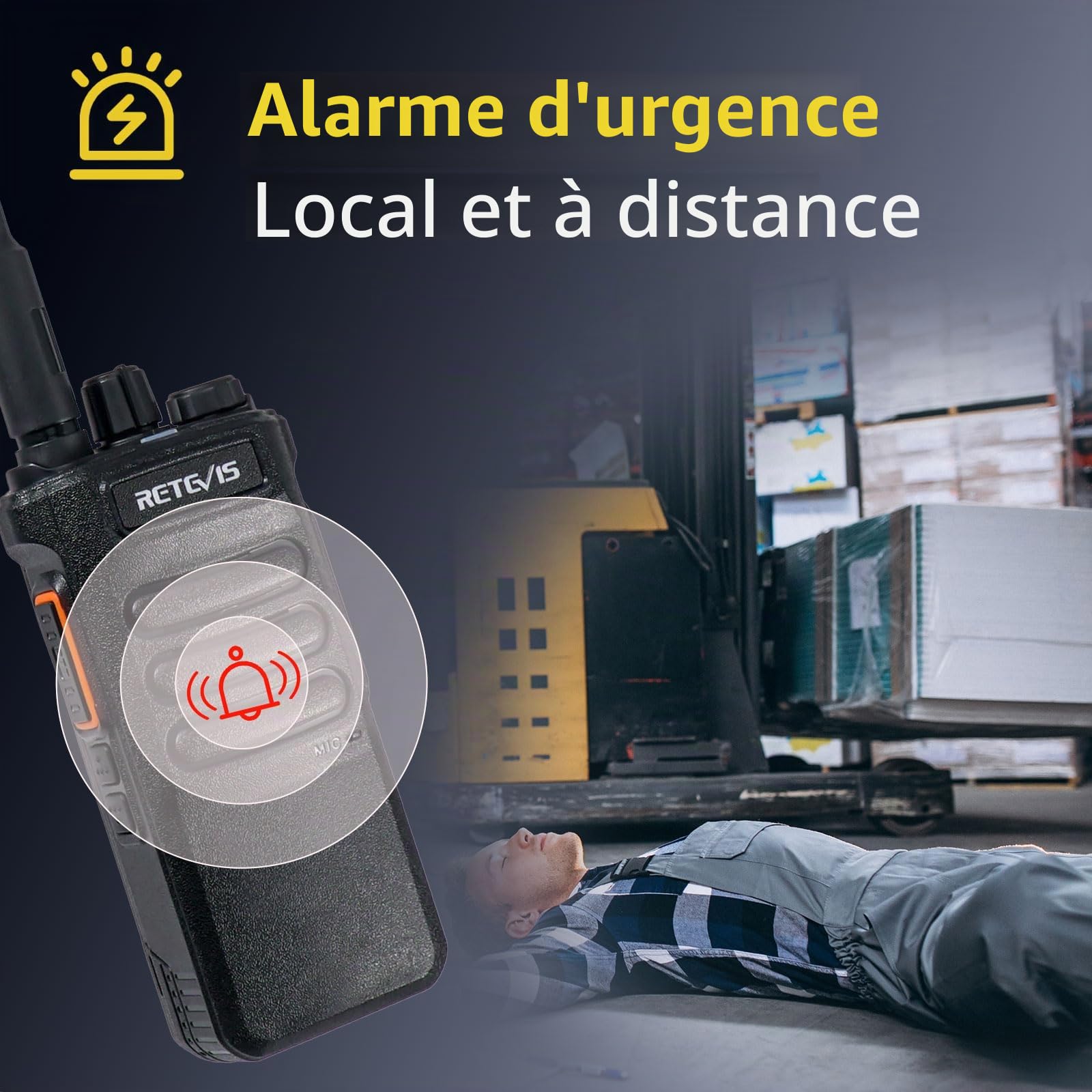 Retevis RT86 Talkie Walkie, Radio Bidirectionnelle Longue Portée