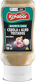 Maionese, Sabor Cebola & Alho Tostado, Kisabor, 200 Gramas