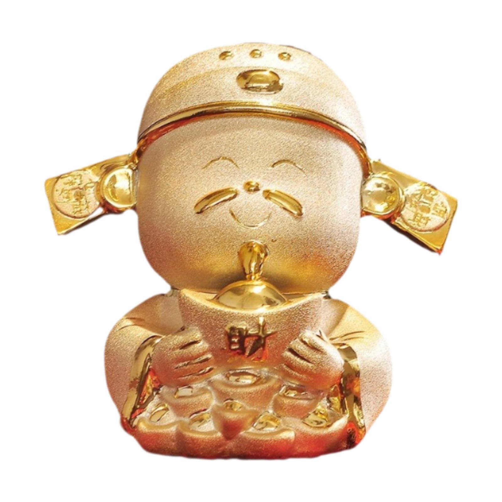 Zambuph Desktop Statue God Of Wealth Charming Feng Shui Decor Beautiful Decoration Enhances Any Desk Or Table God Of Wealth Figurine Decorative Sculpture Gift